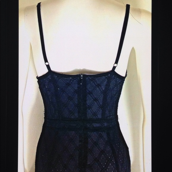 Zara Trafaluc Lace Bodycon Stretch LBD Mini Dress - Picture 6 of 8